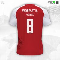 Trikot-Shirt • Academy IV • Wormatia • Rot/Weiß • Kurzarm