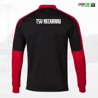 Sweatshirt 1/4 Zip • Eco Championship • TSV Neckarau • Schwarz/Rot • Langarm