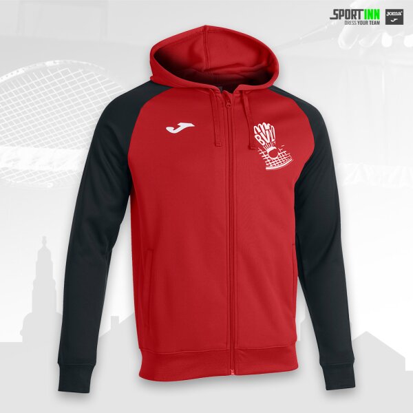 Kapuzenjacke • Academy IV • BV Lampertheim • Rot/Schwarz