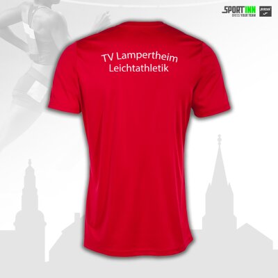 Trainings-Shirt "Combi Woman"  kurzarm Rot - TVL Leichtathletik