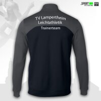 Jacke Trainerteam • Winner II • TVL Leichtathletik • Grau/Schwarz • Langarm
