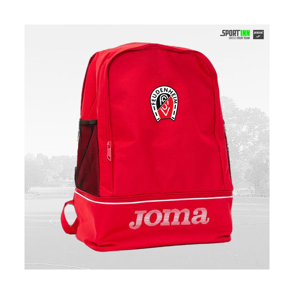 Rucksack "Training 3" (mit Netz und Schuhfach) Rot ASVF Fussball, 24,00