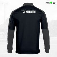 Sweatshirt 1/4 Zip • Eco Championship • TSV Neckarau • Schwarz/Grau • Langarm