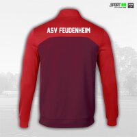 Sweatshirt 1/4 Zip • Winner II • ASVF Fussball • Rot/Weinrot • Langarm