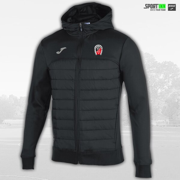 Softshell-Jacke • Berna • ASVF Fussball • Schwarz • mit Kapuze