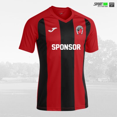 Trikot-Shirt • Pisa II • ASVF Fussball • Rot/Schwarz • Kurzarm