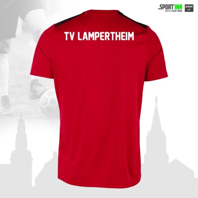 Ausgeh-Shirt • Championship VII • TVL Fussball • Rot/Schwarz • Kurzarm