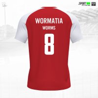 Trikot-Shirt Aufbau-/Leistungsbereich • Academy IV • Wormatia • Rot/Weiß • Kurzarm