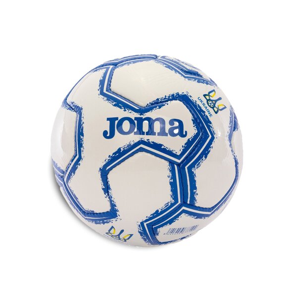 Fussball • Joma • UKRAINE • Weiß/Blau • Größe 5