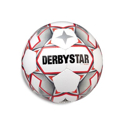 Fussball • Derbystar • APUS S-LIGHT v20 • Grau/Rot • Größe 4