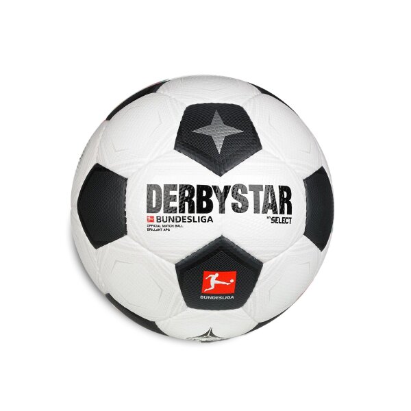 Fussball • Derbystar • BRILLANT APS CLASSIC • Weiß/Schwarz • Größe 5