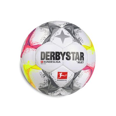 Fussball • Derbystar • MAGIC APS v22 • Gelb/Grau/Rosa • Größe 5