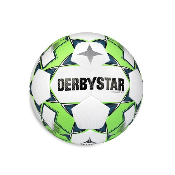 Fussball • Derbystar • BRILLANT APUS v22 • Grün/Blau • Größe 5