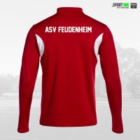 Sweatshirt 1/4 Zip • Winner III • ASVF Fussball • Rot/Weiß • Langarm