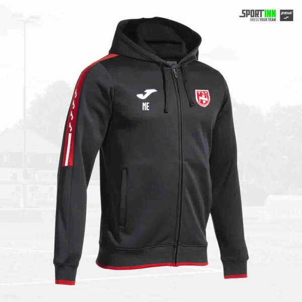 Kapuzenjacke • Olimpiada • TSV Neckarau • Schwarz/Rot • Langarm