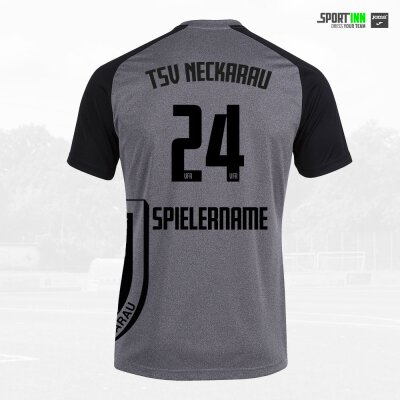 Trikot • Academy IV • TSV Neckarau • Grau/Schwarz • Kurzarm