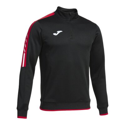Sweatshirt 1/4 Zip • Joma • Olimpiada • Schwarz/Rot