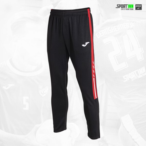 Hose lang • Olimpiada • Gernsheimer SC • Schwarz/Rot • mit Taschen