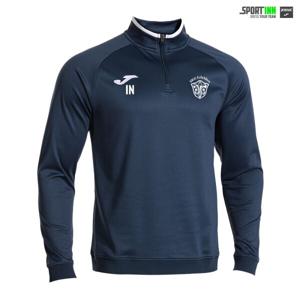 Sweatshirt 1/4-Zip • Combi Premium • SKG Erfelden • Dunkelblau/Weiß