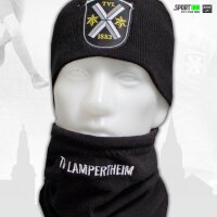 Fleece Halswärmer schwarz - mit gesticktem Vereinsname - TVL Fussball